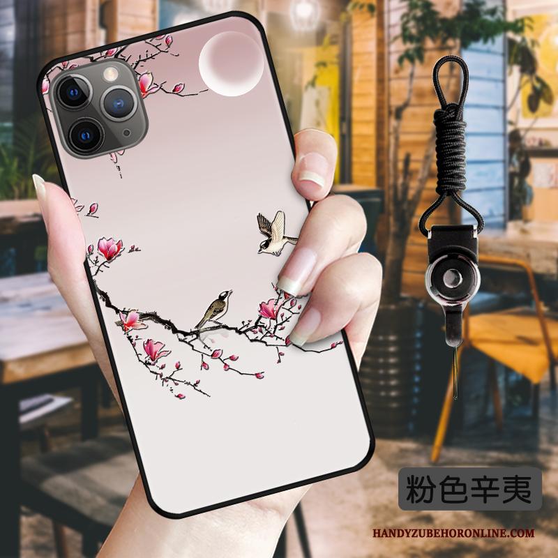 iPhone 11 Pro Kraanvogel Zwart Trend Inkt Hoes Hoesje Telefoon Chinese Stijl