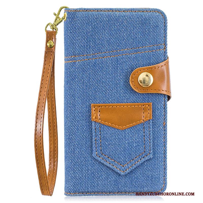 iPhone 11 Pro Max Denim Hoesje Telefoon Trend Clamshell Bescherming Leren Etui All Inclusive