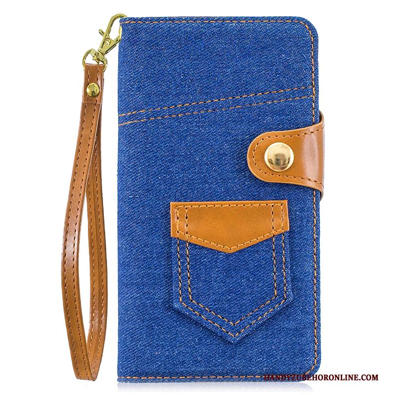 iPhone 11 Pro Max Denim Hoesje Telefoon Trend Clamshell Bescherming Leren Etui All Inclusive