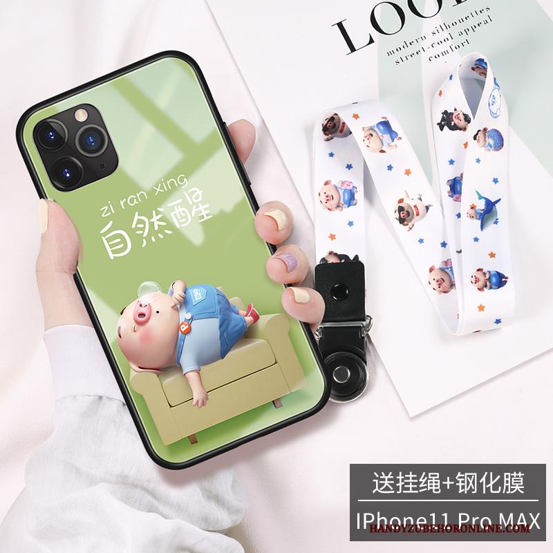 iPhone 11 Pro Max High End Hoesje Telefoon Trend Mini Glas Opknoping Nek Nieuw