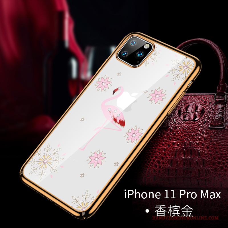 iPhone 11 Pro Max Hoesje Anti-fall Bescherming All Inclusive Luxe Net Red Plating Hoes