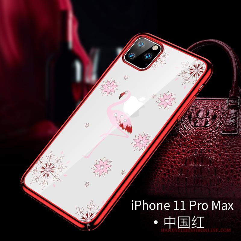 iPhone 11 Pro Max Hoesje Anti-fall Bescherming All Inclusive Luxe Net Red Plating Hoes