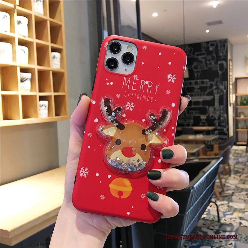 iPhone 11 Pro Max Hoesje Decompressie Lovers Eland Zacht Mooie Hoes Rood