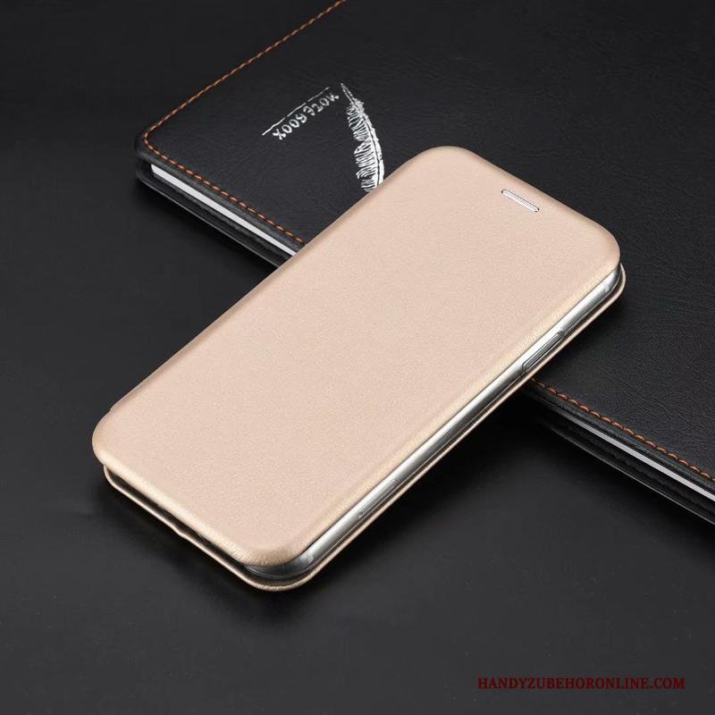 iPhone 11 Pro Max Hoesje Folio Bescherming Zwart Mobiele Telefoon Bedrijf Leren Etui Eenvoudige