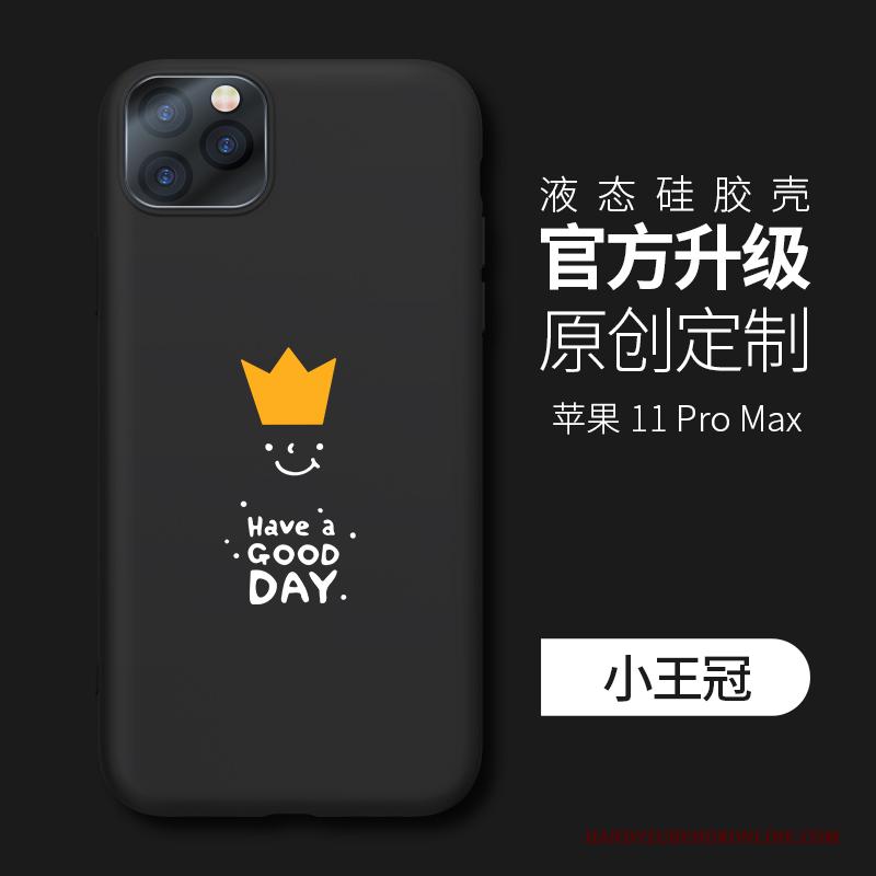 iPhone 11 Pro Max Zacht Hoesje Scheppend Trend Telefoon Siliconen All Inclusive