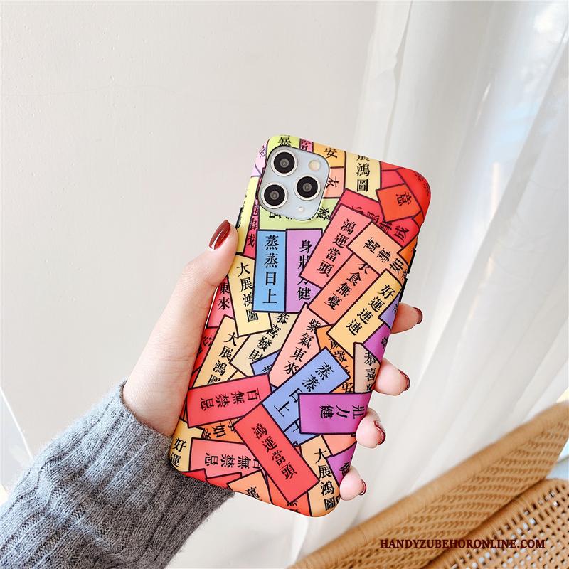 iPhone 11 Pro Zacht Persoonlijk All Inclusive Scheppend Rood Hoesje Chinese Stijl