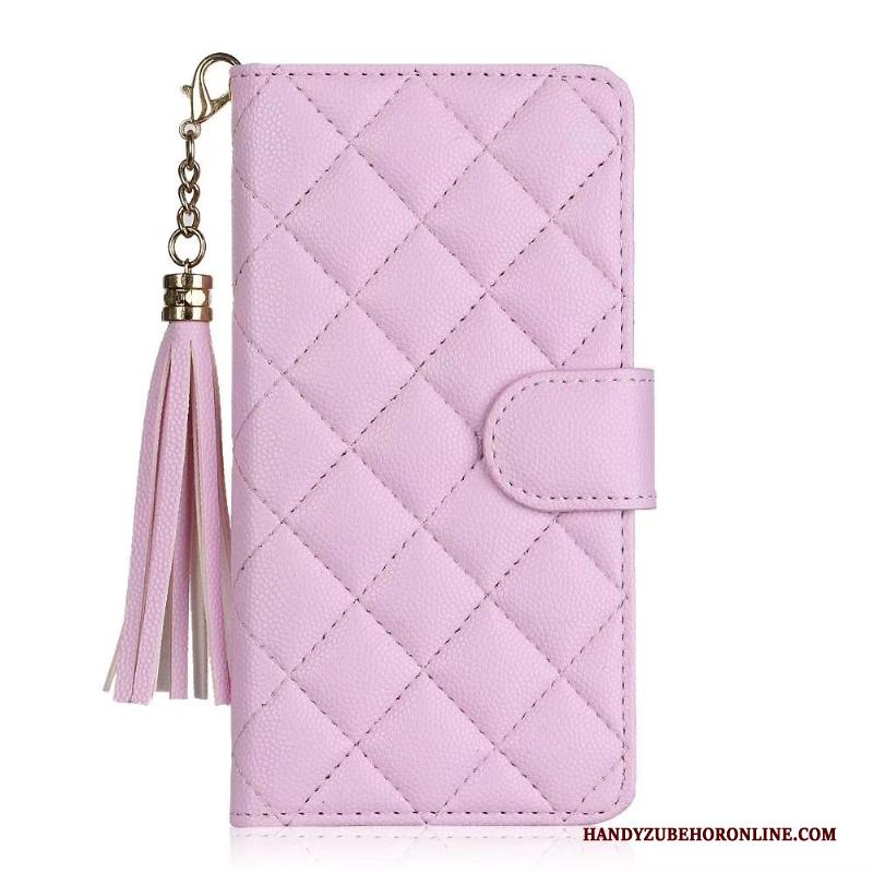 iPhone 12 Hoesje Telefoon Folio All Inclusive Roze Leren Etui