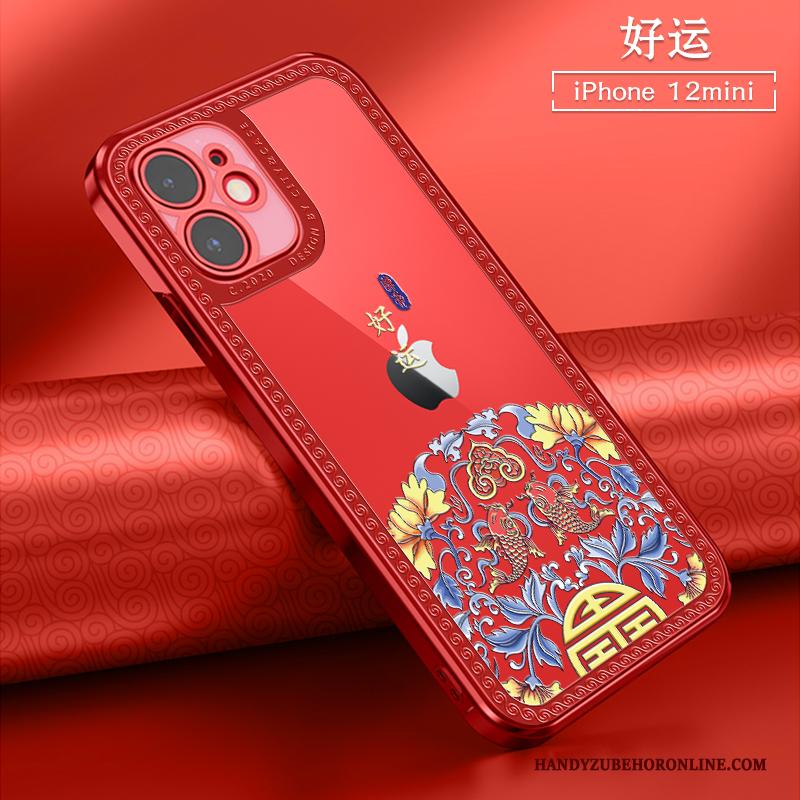 iPhone 12 Mini All Inclusive Hoesje Telefoon Chinese Stijl Anti-fall Nieuw Mini Doorzichtig