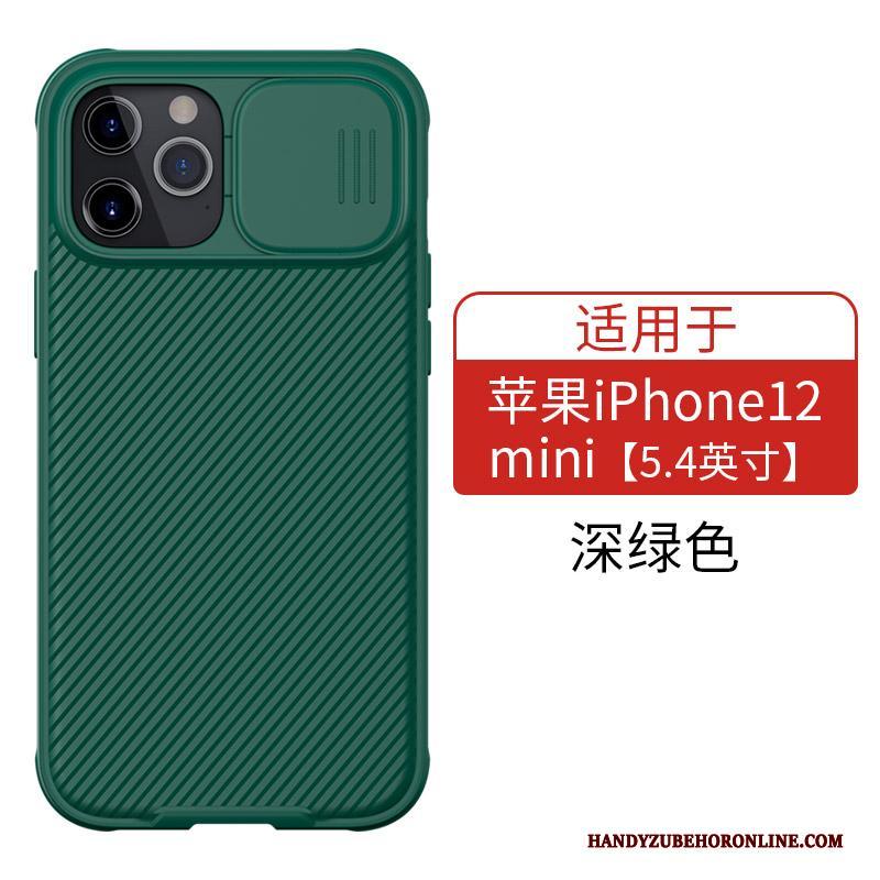 iPhone 12 Mini Hoes Bescherming Groen Goud Hoesje Telefoon Anti-fall All Inclusive