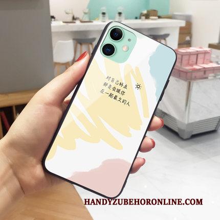 iPhone 12 Mini Hoesje Mode Lovers Eenvoudige Scheppend Persoonlijk Hard Roze