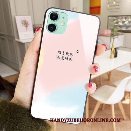 iPhone 12 Mini Hoesje Mode Lovers Eenvoudige Scheppend Persoonlijk Hard Roze