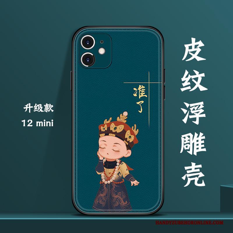 iPhone 12 Mini Hoesje Scheppend Nieuw All Inclusive Chinese Stijl Persoonlijk Wind Groen