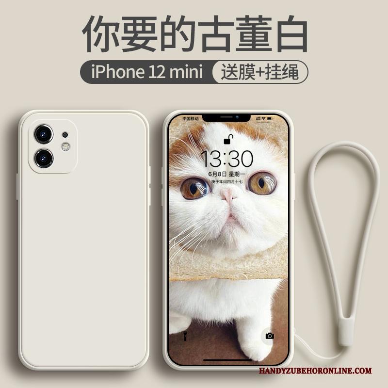iPhone 12 Mini Hoesje Siliconen Luxe All Inclusive Anti-fall Rood Bescherming Super