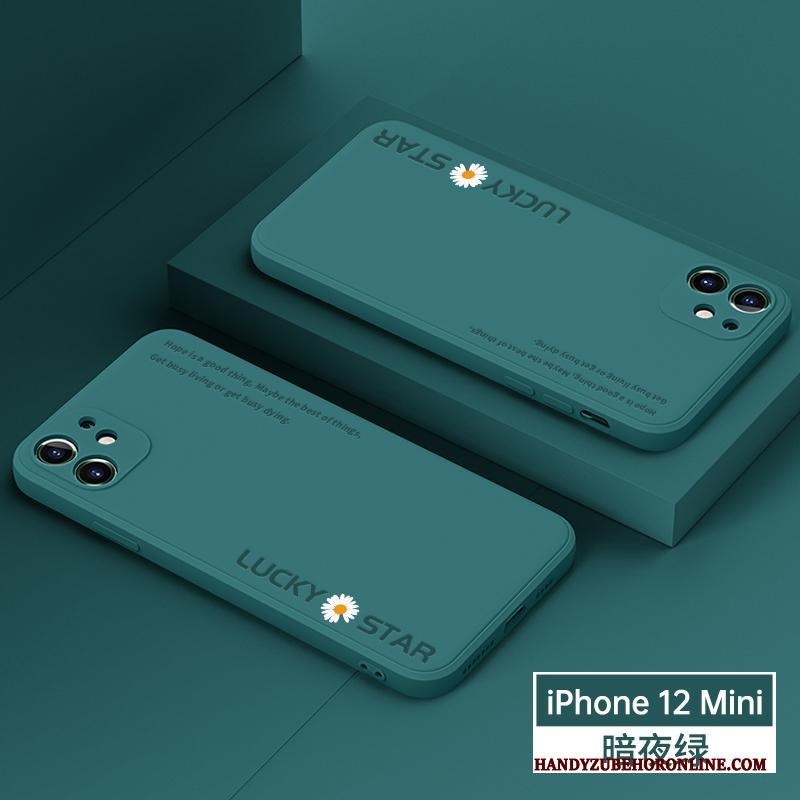 iPhone 12 Mini Hoesje Telefoon Anti-fall Bescherming Purper All Inclusive Persoonlijk Zacht