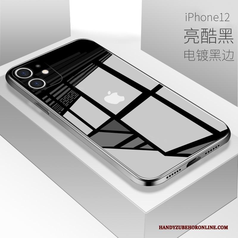 iPhone 12 Mini Lovers Nieuw Glas Bescherming Spiegel Hoesje