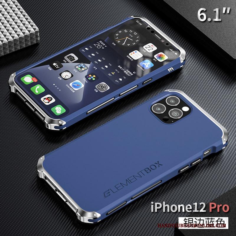 iPhone 12 Pro Blauw Omlijsting Hoesje Telefoon Nieuw Bescherming Siliconen All Inclusive