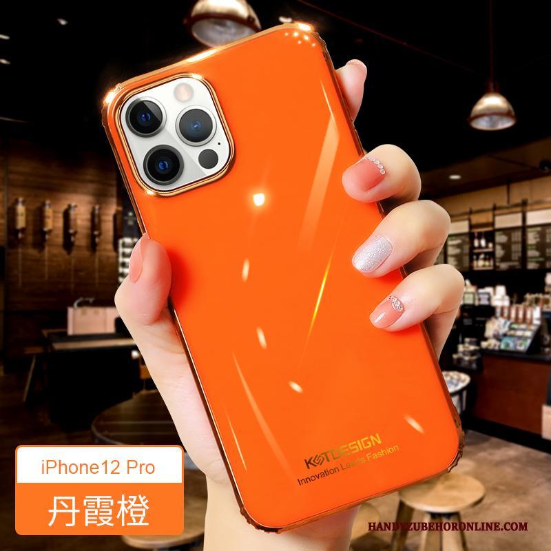 iPhone 12 Pro Dun Oranje Siliconen Hoes Scheppend Hoesje Telefoon Net Red