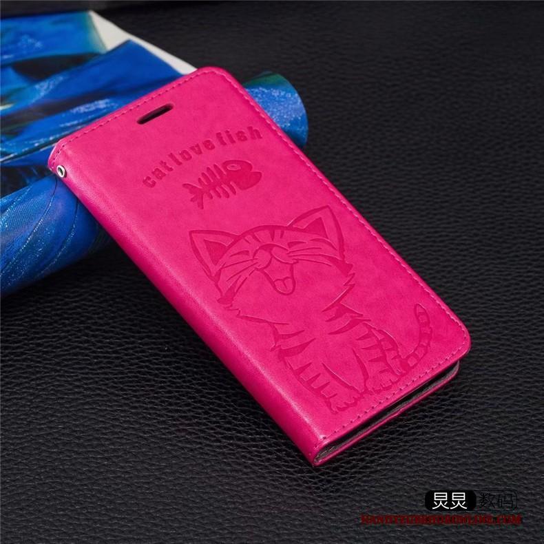 iPhone 12 Pro Max Hoesje Roze Mooie Leren Etui Mobiele Telefoon Siliconen Hoes Clamshell