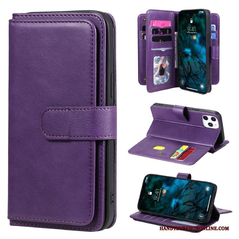 iPhone 12 Pro Max Portemonnee Roze Hoesje Telefoon Leren Etui