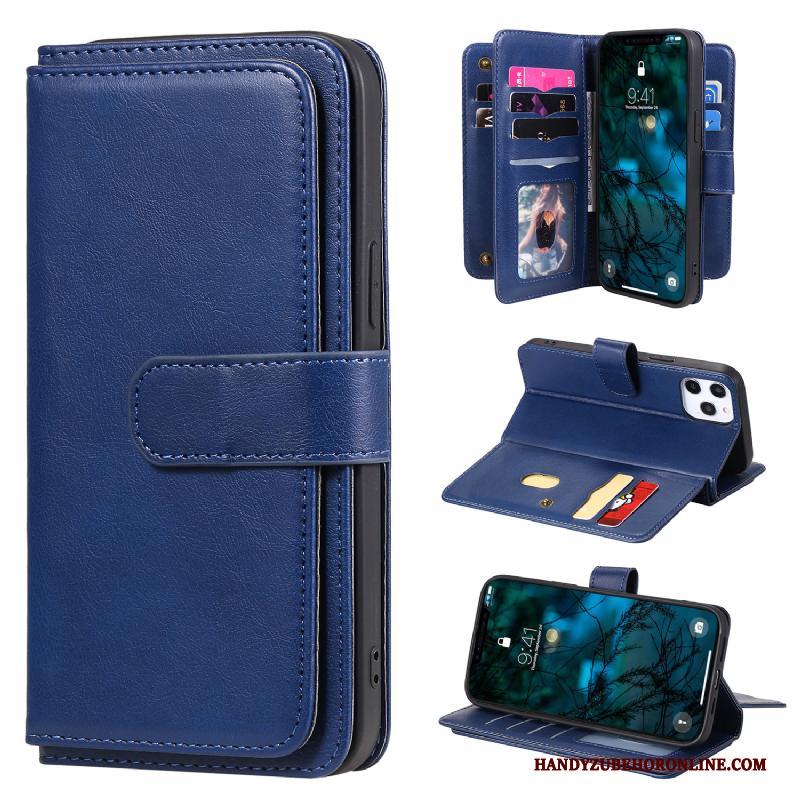 iPhone 12 Pro Max Portemonnee Roze Hoesje Telefoon Leren Etui