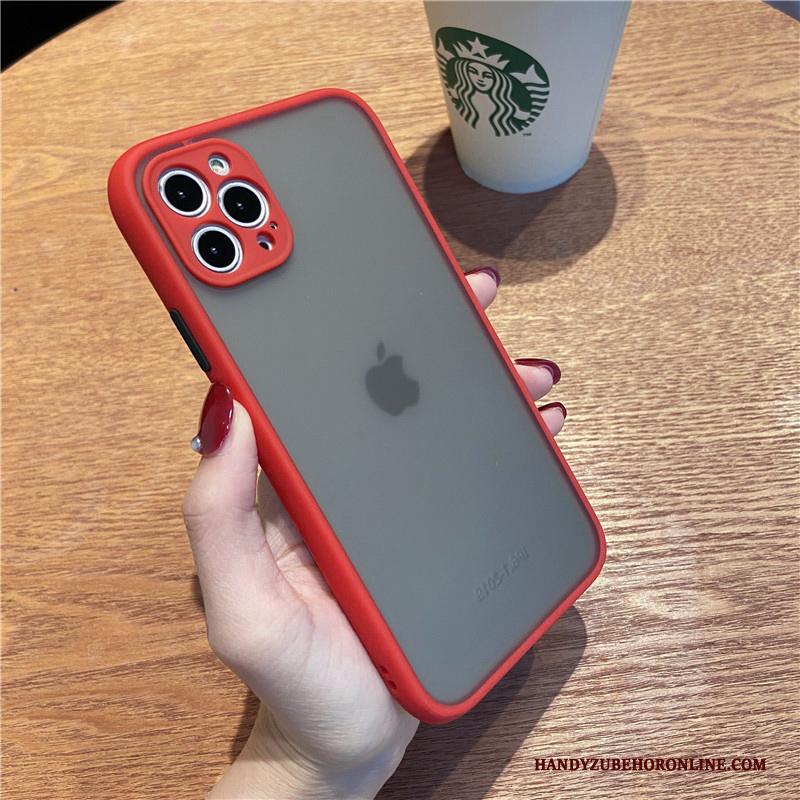 iPhone 12 Pro Net Red Hoesje Telefoon Doorzichtig Blauw Eenvoudige All Inclusive High End