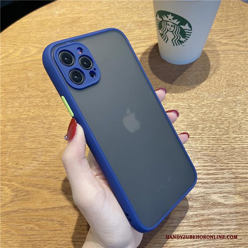 iPhone 12 Pro Net Red Hoesje Telefoon Doorzichtig Blauw Eenvoudige All Inclusive High End