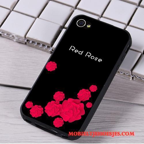 iPhone 4/4s Bescherming Hoes Mobiele Telefoon Hoesje Telefoon Zacht Zwart Hanger