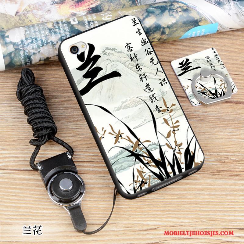 iPhone 4/4s Blauw Hoesje Bescherming Telefoon Hanger Trend Schrobben