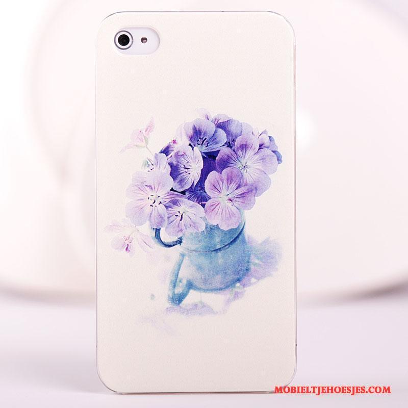 iPhone 4/4s Geschilderd Mobiele Telefoon Bescherming Blauw Hoes Hoesje Hard