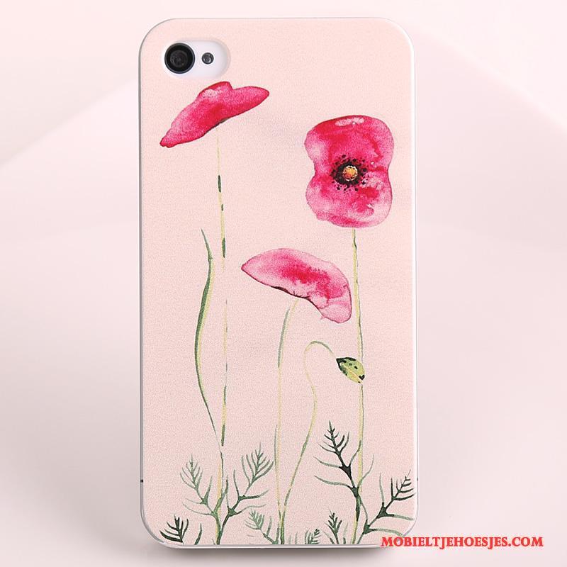 iPhone 4/4s Hoes Hoesje Telefoon Bescherming Eenvoudige Geschilderd Purper