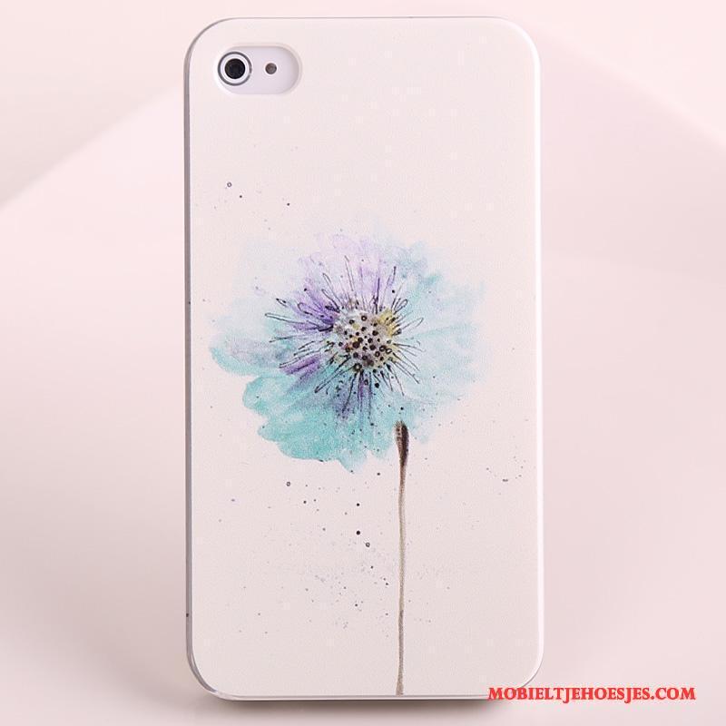 iPhone 4/4s Hoes Hoesje Telefoon Bescherming Eenvoudige Geschilderd Purper