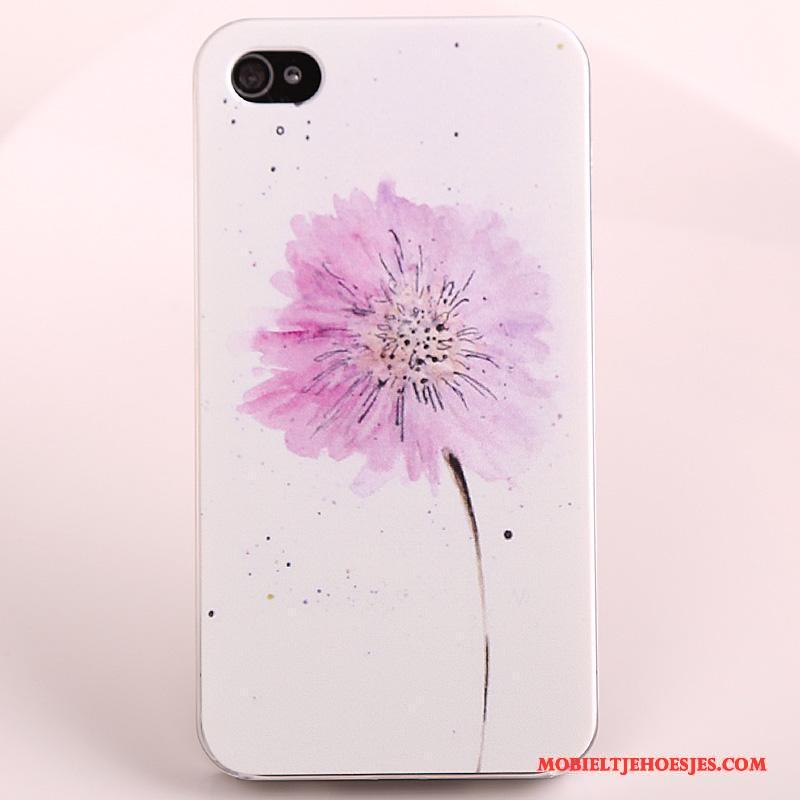 iPhone 4/4s Hoes Hoesje Telefoon Bescherming Eenvoudige Geschilderd Purper