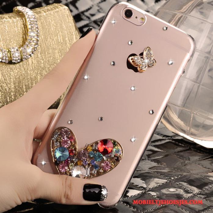 iPhone 4/4s Hoes Nieuw Roze Strass Hoesje Mobiele Telefoon Trend