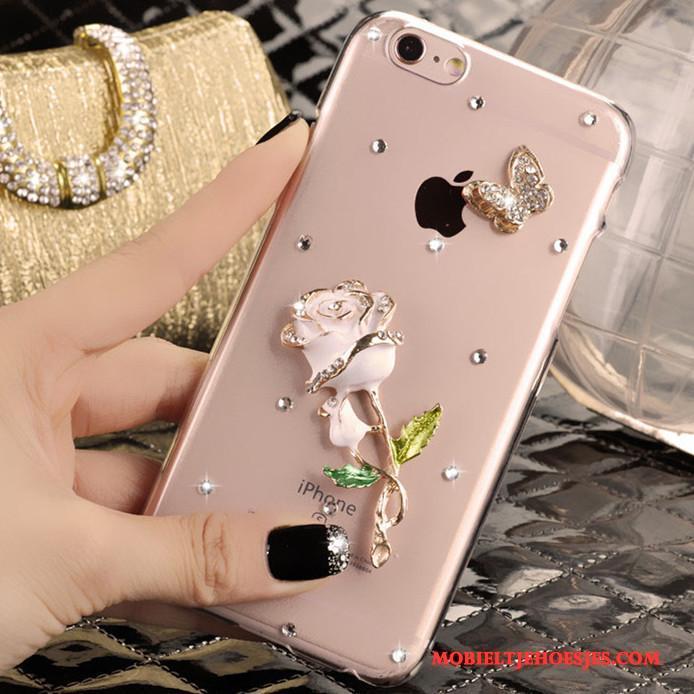 iPhone 4/4s Hoes Nieuw Roze Strass Hoesje Mobiele Telefoon Trend