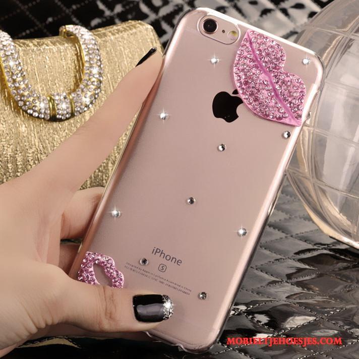 iPhone 4/4s Hoes Nieuw Roze Strass Hoesje Mobiele Telefoon Trend