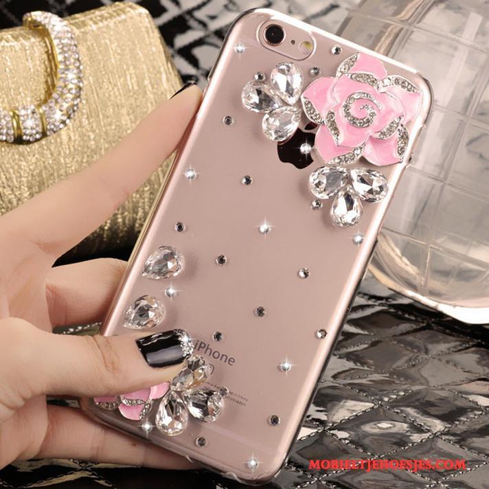 iPhone 4/4s Hoes Nieuw Roze Strass Hoesje Mobiele Telefoon Trend