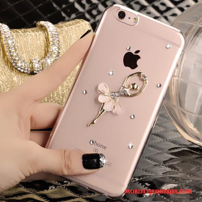 iPhone 4/4s Hoes Nieuw Roze Strass Hoesje Mobiele Telefoon Trend