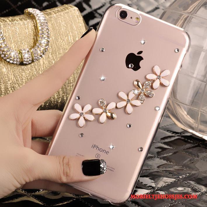 iPhone 4/4s Hoes Nieuw Roze Strass Hoesje Mobiele Telefoon Trend