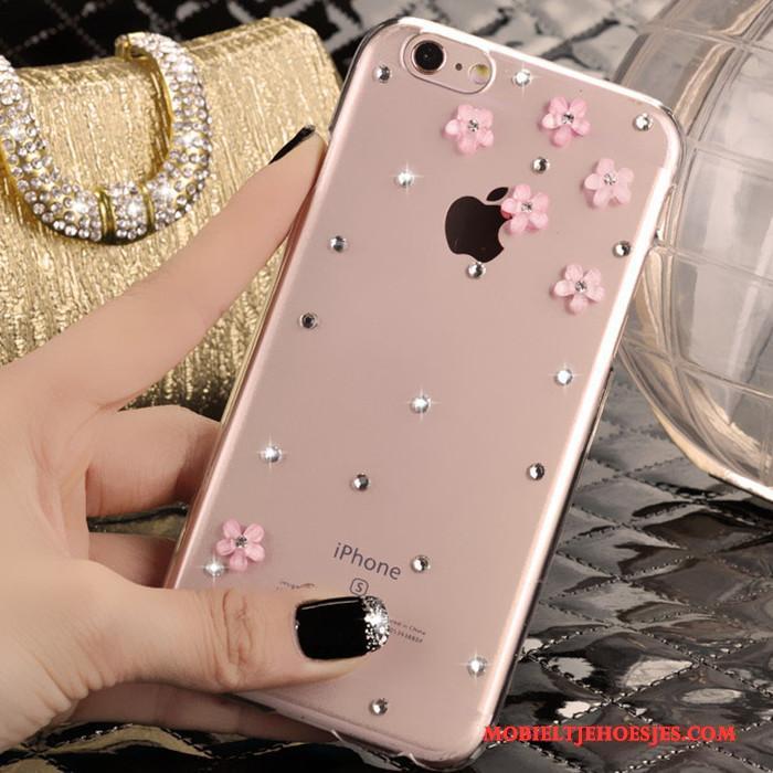 iPhone 4/4s Hoes Nieuw Roze Strass Hoesje Mobiele Telefoon Trend