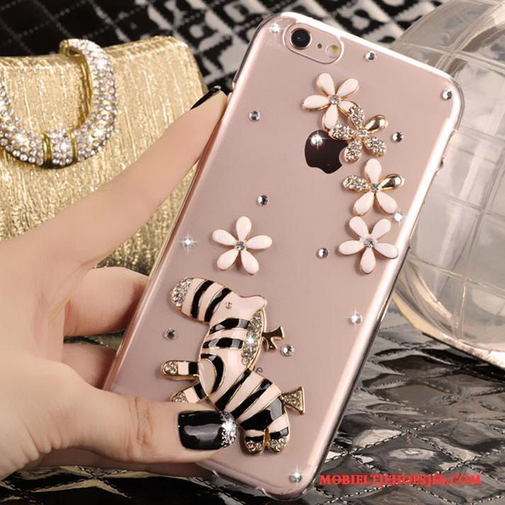 iPhone 4/4s Hoes Nieuw Roze Strass Hoesje Mobiele Telefoon Trend