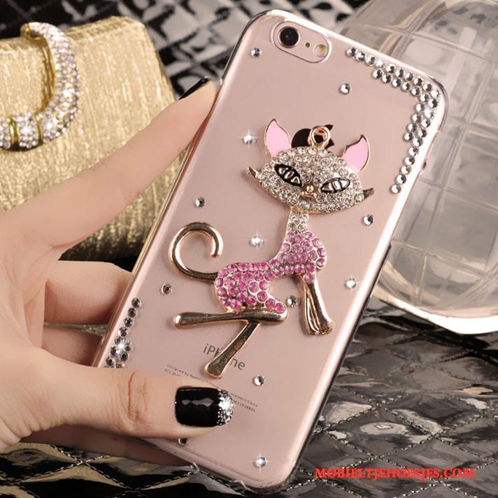 iPhone 4/4s Hoes Nieuw Roze Strass Hoesje Mobiele Telefoon Trend