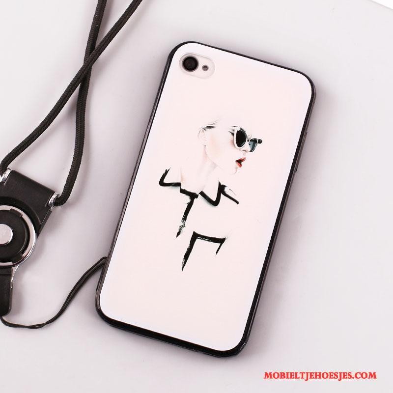 iPhone 4/4s Hoes Siliconen Geschilderd Hanger All Inclusive Bescherming Hoesje Telefoon