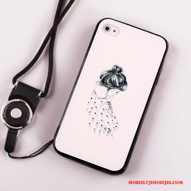 iPhone 4/4s Hoes Siliconen Geschilderd Hanger All Inclusive Bescherming Hoesje Telefoon