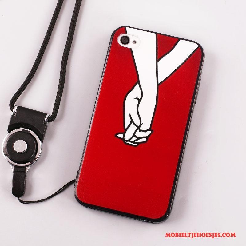 iPhone 4/4s Hoes Siliconen Geschilderd Hanger All Inclusive Bescherming Hoesje Telefoon