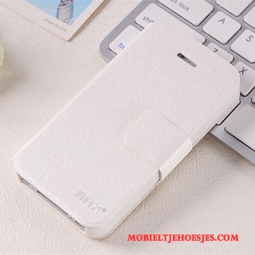 iPhone 4/4s Hoesje Bescherming Clamshell Anti-fall Rose Goud Leren Etui Persoonlijk Hoes