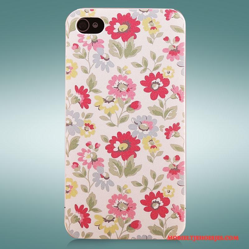 iPhone 4/4s Hoesje Hard Schrobben Mobiele Telefoon Hoes Purper Geschilderd Bescherming