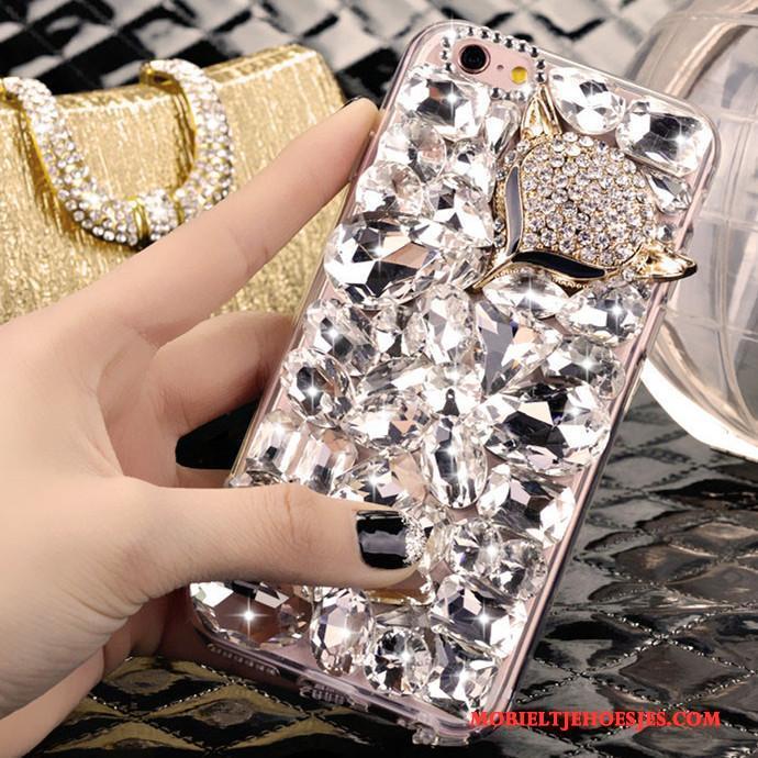 iPhone 4/4s Kristal Trend Hoesje Mobiele Telefoon Zilver Met Strass Mooie