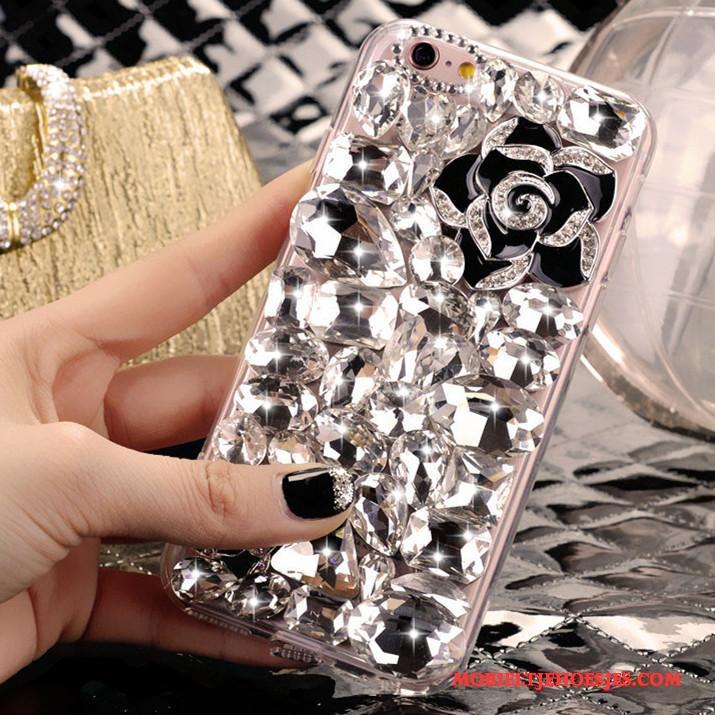 iPhone 4/4s Kristal Trend Hoesje Mobiele Telefoon Zilver Met Strass Mooie