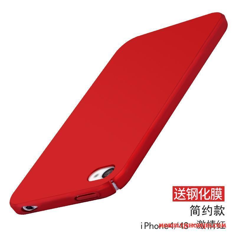 iPhone 4/4s Rood Hoesje Schrobben Anti-fall Telefoon Bescherming Nieuw