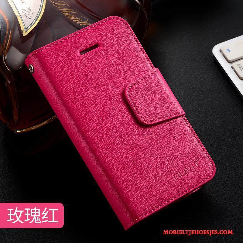 iPhone 4/4s Siliconen Hoesje Telefoon Purper Anti-fall All Inclusive Leren Etui Zacht